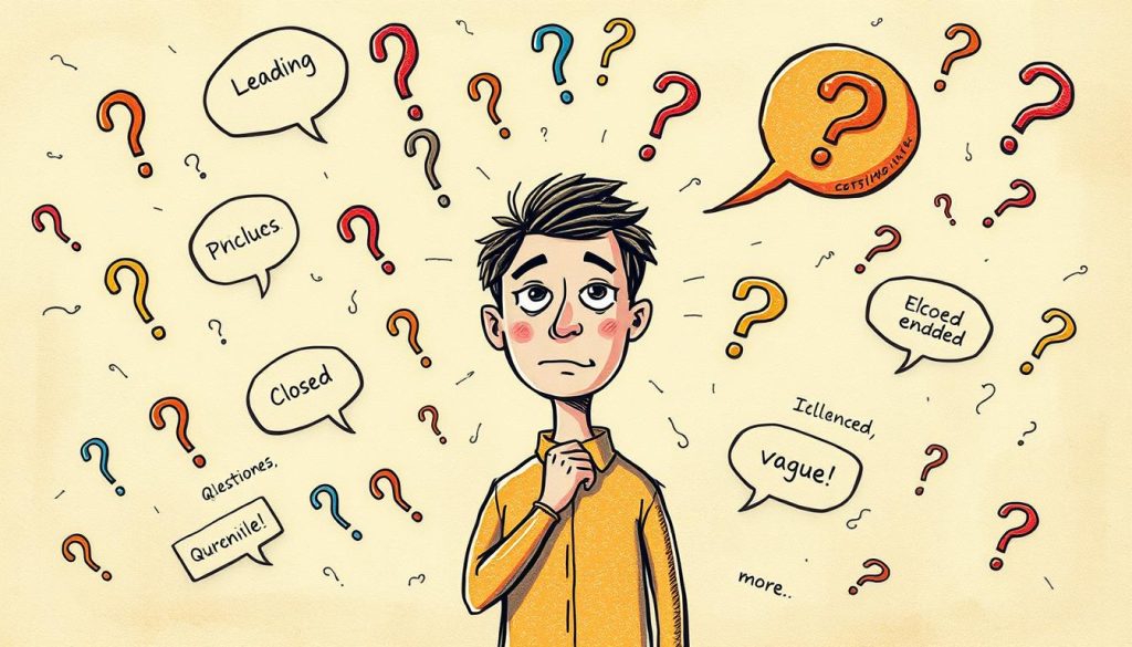 errores comunes en preguntas