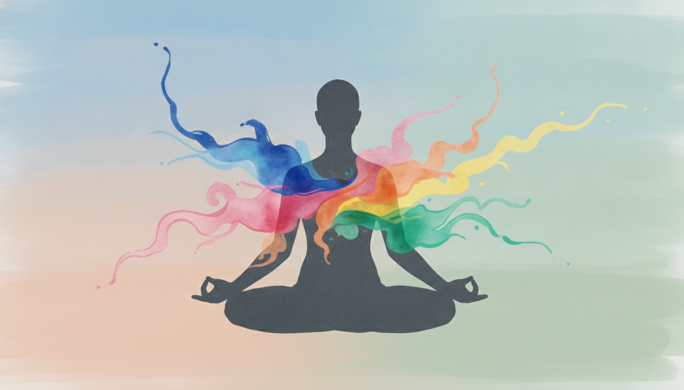 Persona practicando meditación al aire libre representando la gestión del estrés con Inteligencia Emocional.